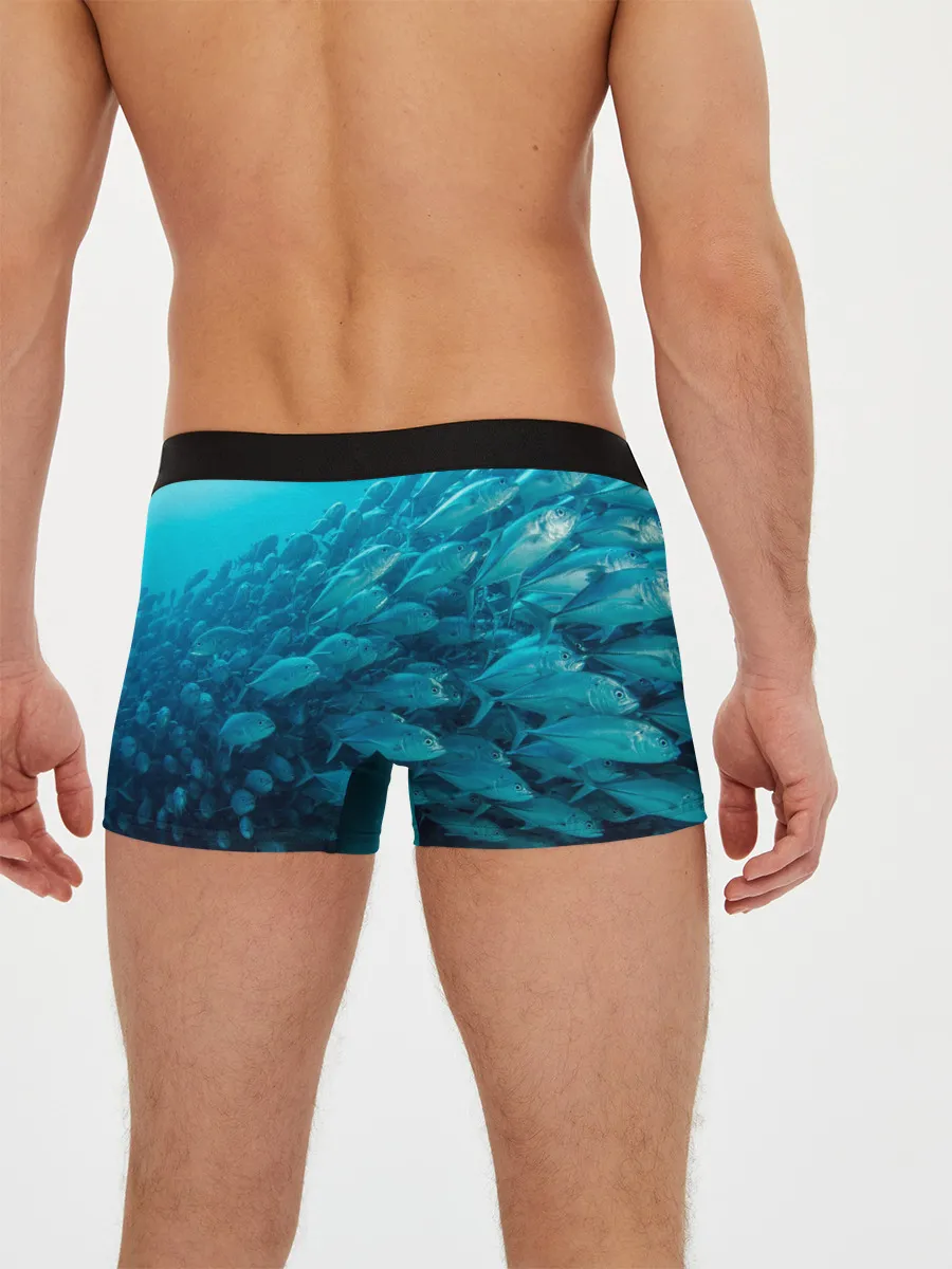 Мужские трусы боксеры / Морской мир
