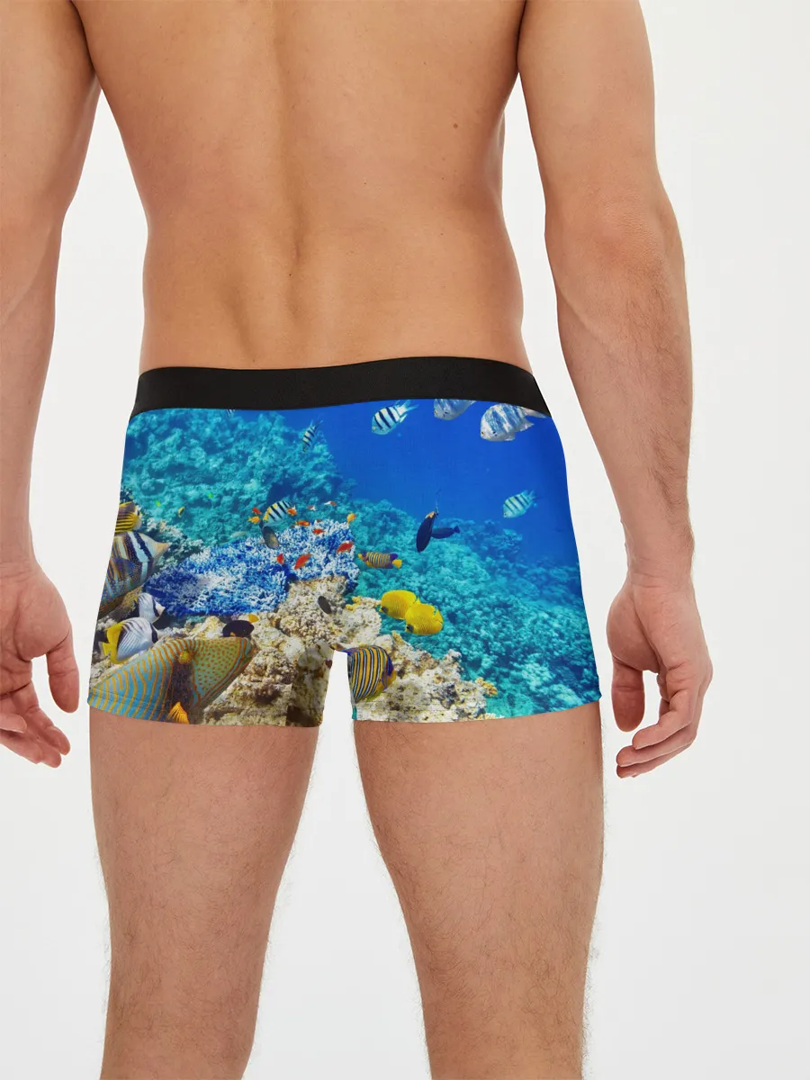 Мужские трусы боксеры / Морской мир