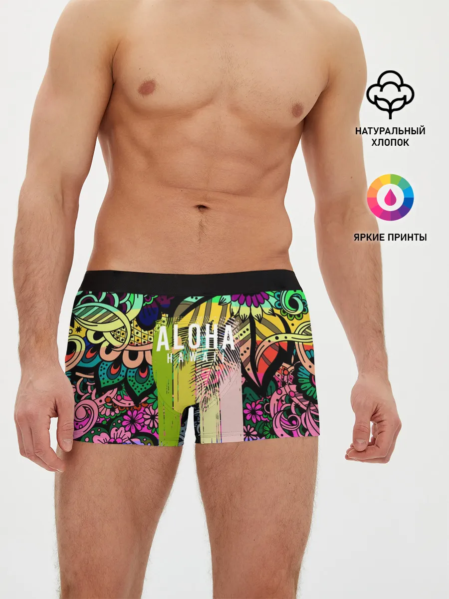 Мужские трусы боксеры / АЛОХА ГАВАЙИ | ALOHA HAWAII