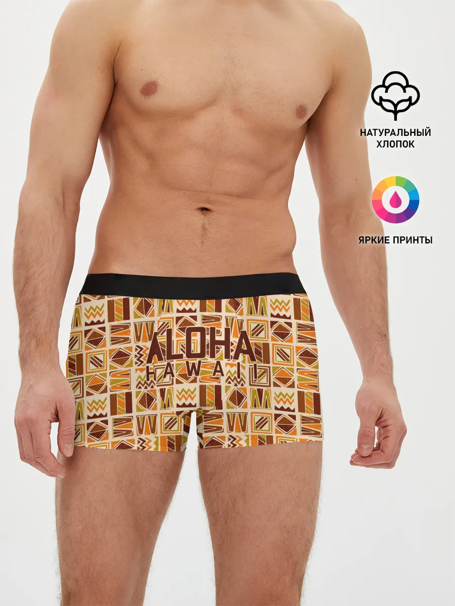 Мужские трусы боксеры / АЛОХА ГАВАЙИ, ALOHA, SUMMER