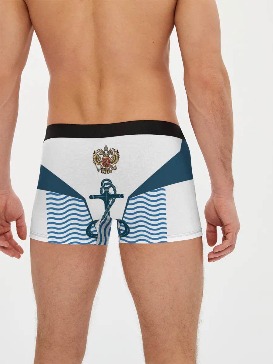 Мужские трусы боксеры / ТЕЛЬНЯШКА ВМФ РОССИИ