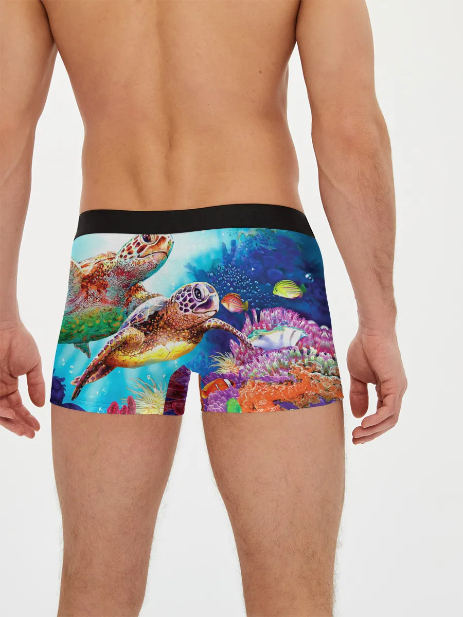 Мужские трусы боксеры / Морские черепахи