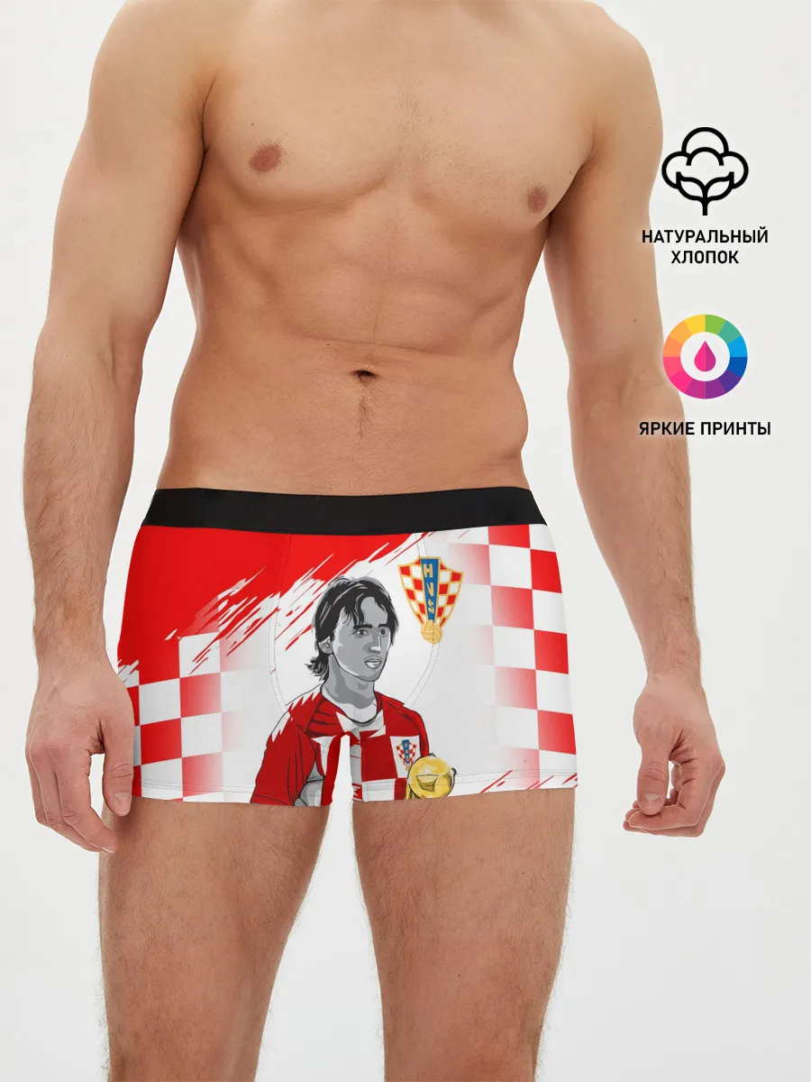 Мужские трусы боксеры / ЛУКА МОДРИЧ / LUKA MODRIC