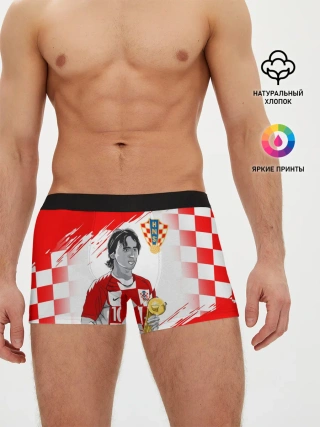 Мужские трусы боксеры / ЛУКА МОДРИЧ / LUKA MODRIC