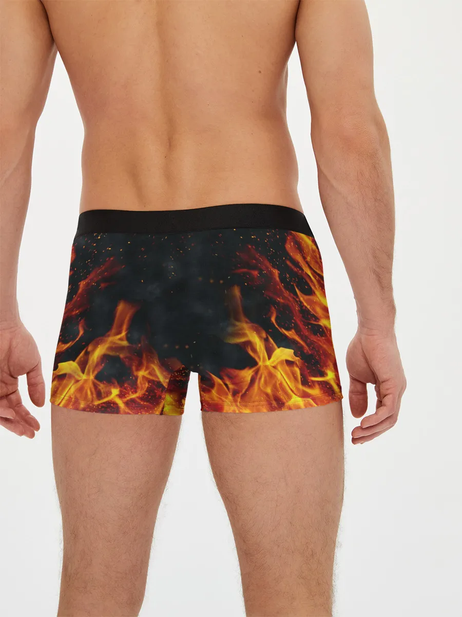 Мужские трусы боксеры / РОБЕРТ ЛЕВАНДОВСКИ / ОГОНЬ