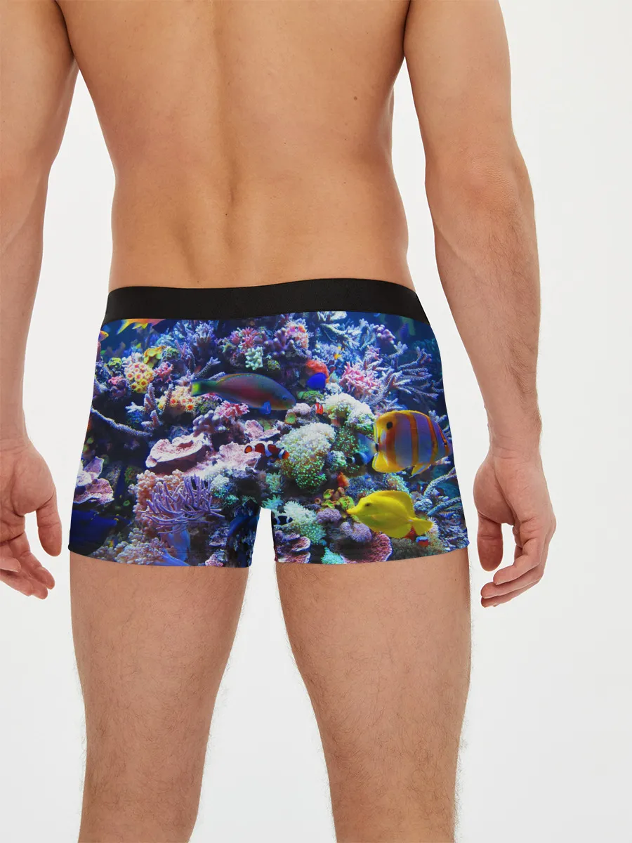 Мужские трусы боксеры / Коралловые рыбки