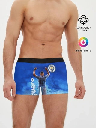 Мужские трусы боксеры / СЕРХИО АГУЭРО / МАНЧЕСТЕР СИТИ