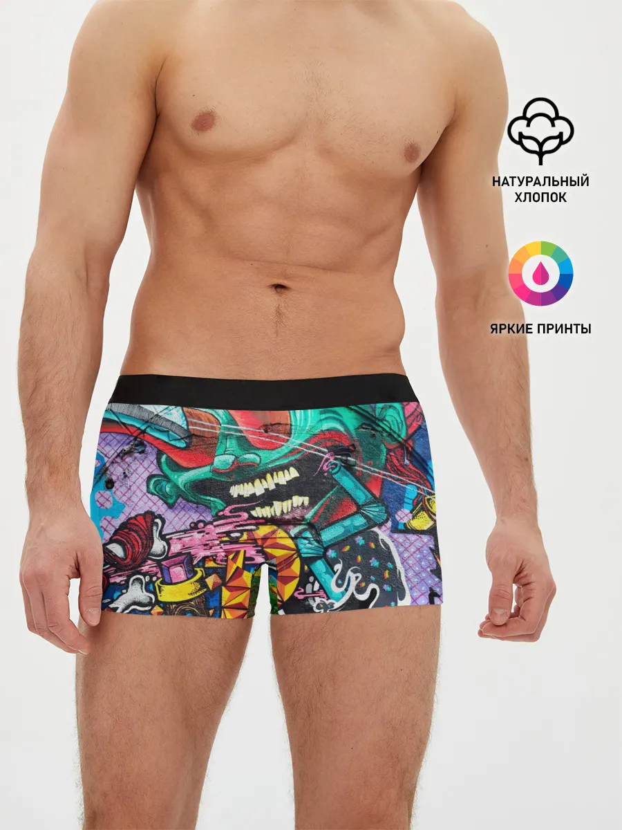 Мужские трусы боксеры / Граффити