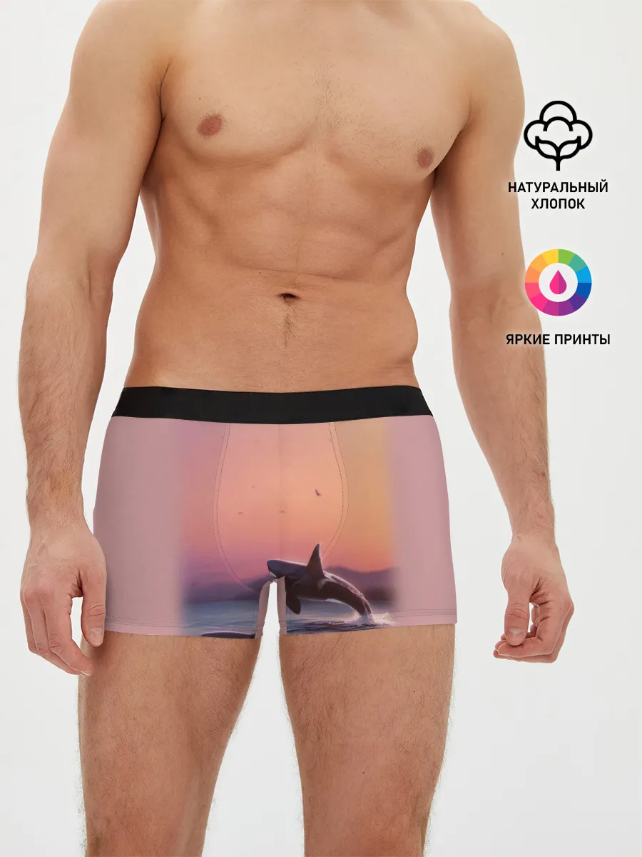 Мужские трусы боксеры / касатки