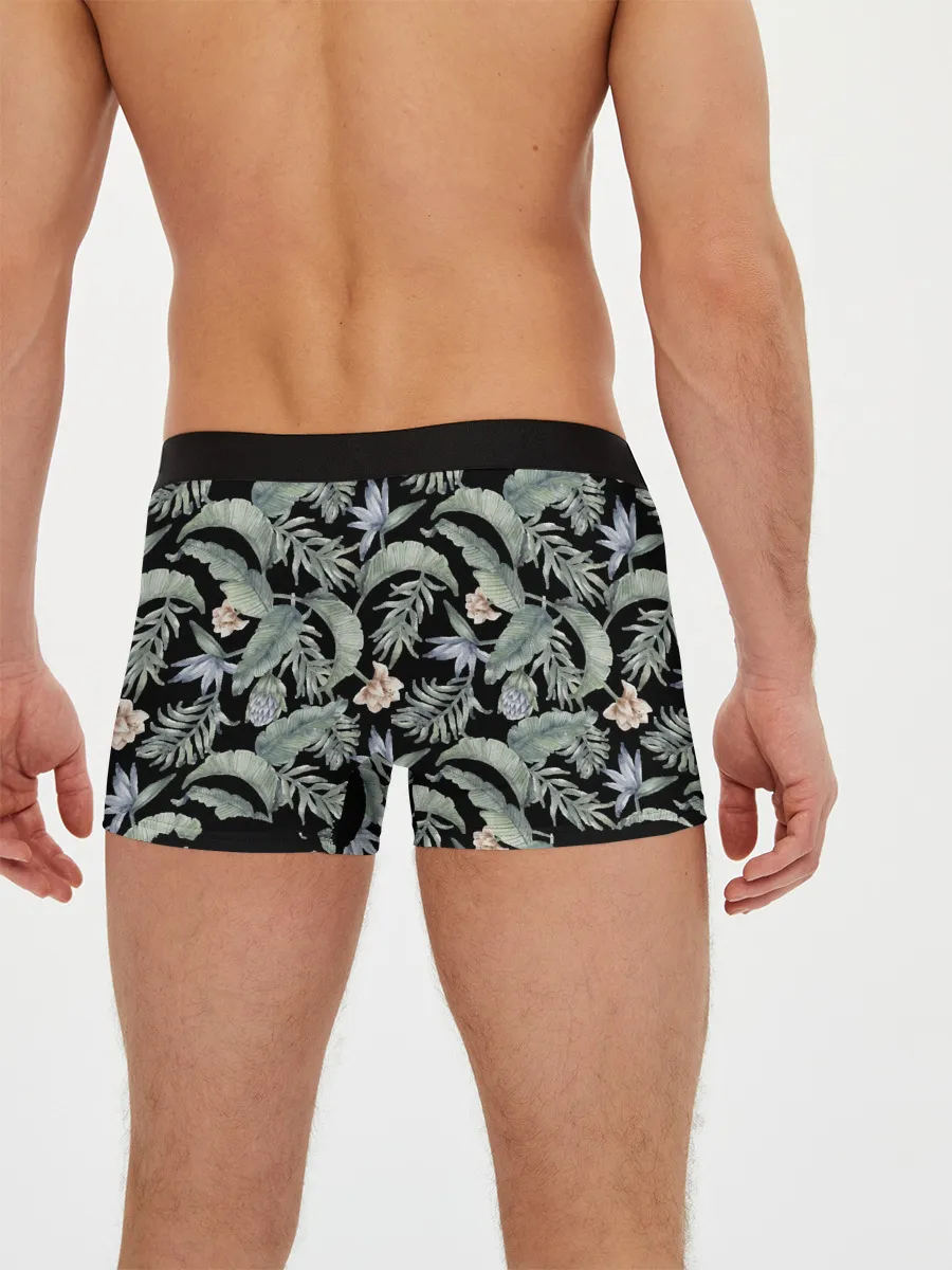 Мужские трусы боксеры / Summer leaves