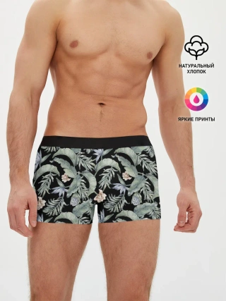 Мужские трусы боксеры / Summer leaves