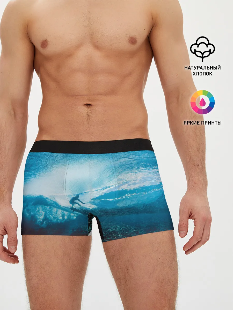 Мужские трусы боксеры / Под водой