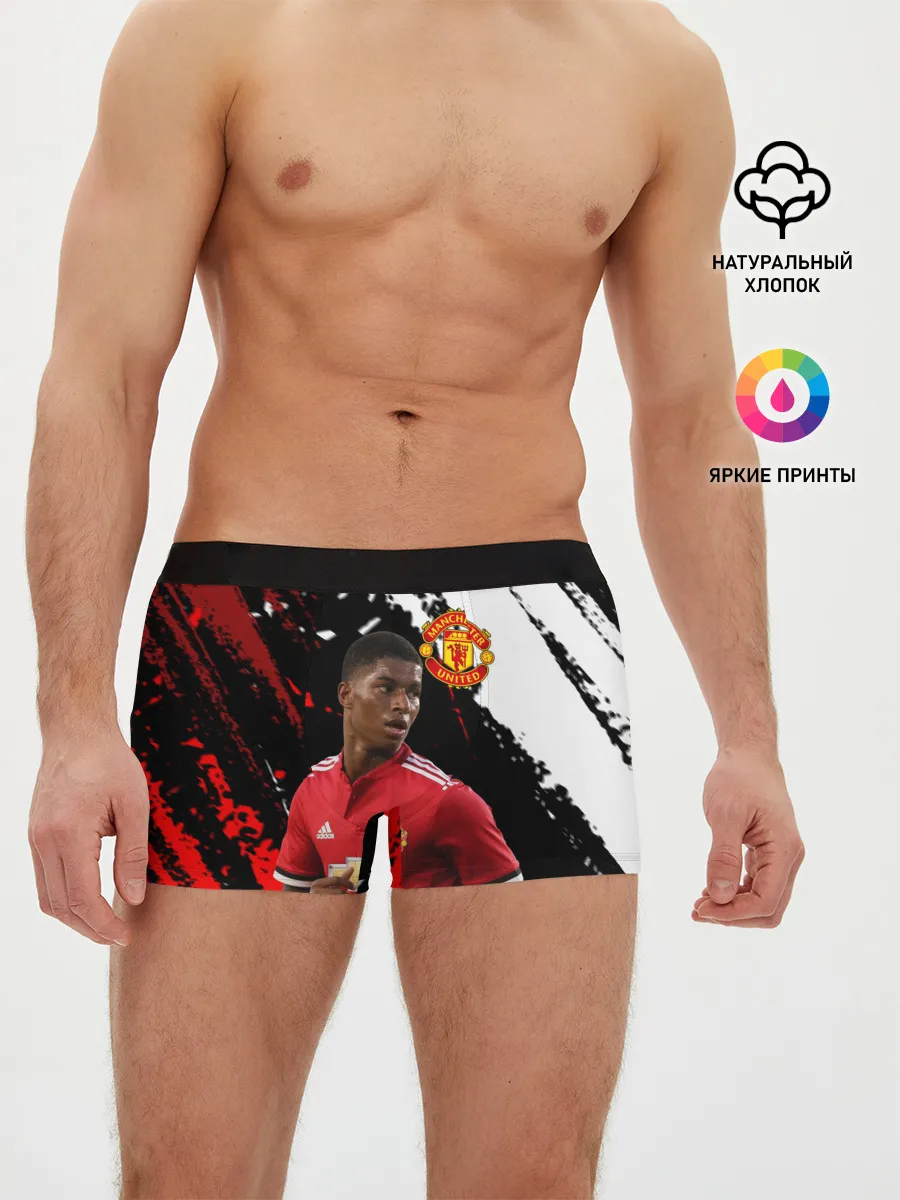 Мужские трусы боксеры / Manchester United: Рашфорд.