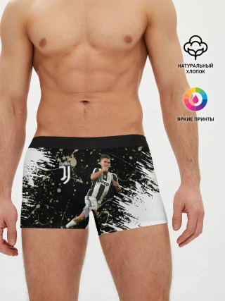 Мужские трусы боксеры / Juventus: Пауло Дибала.