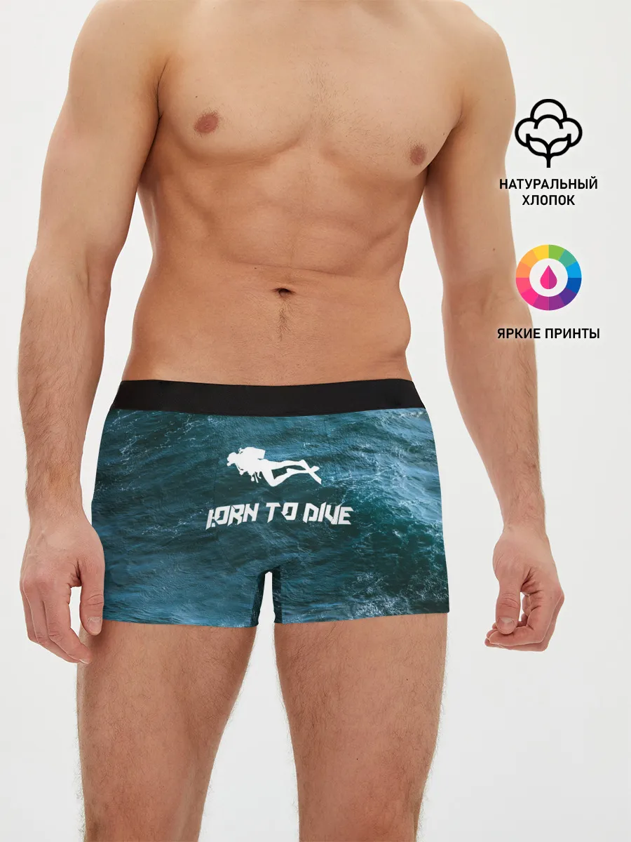 Мужские трусы боксеры / дайвинг