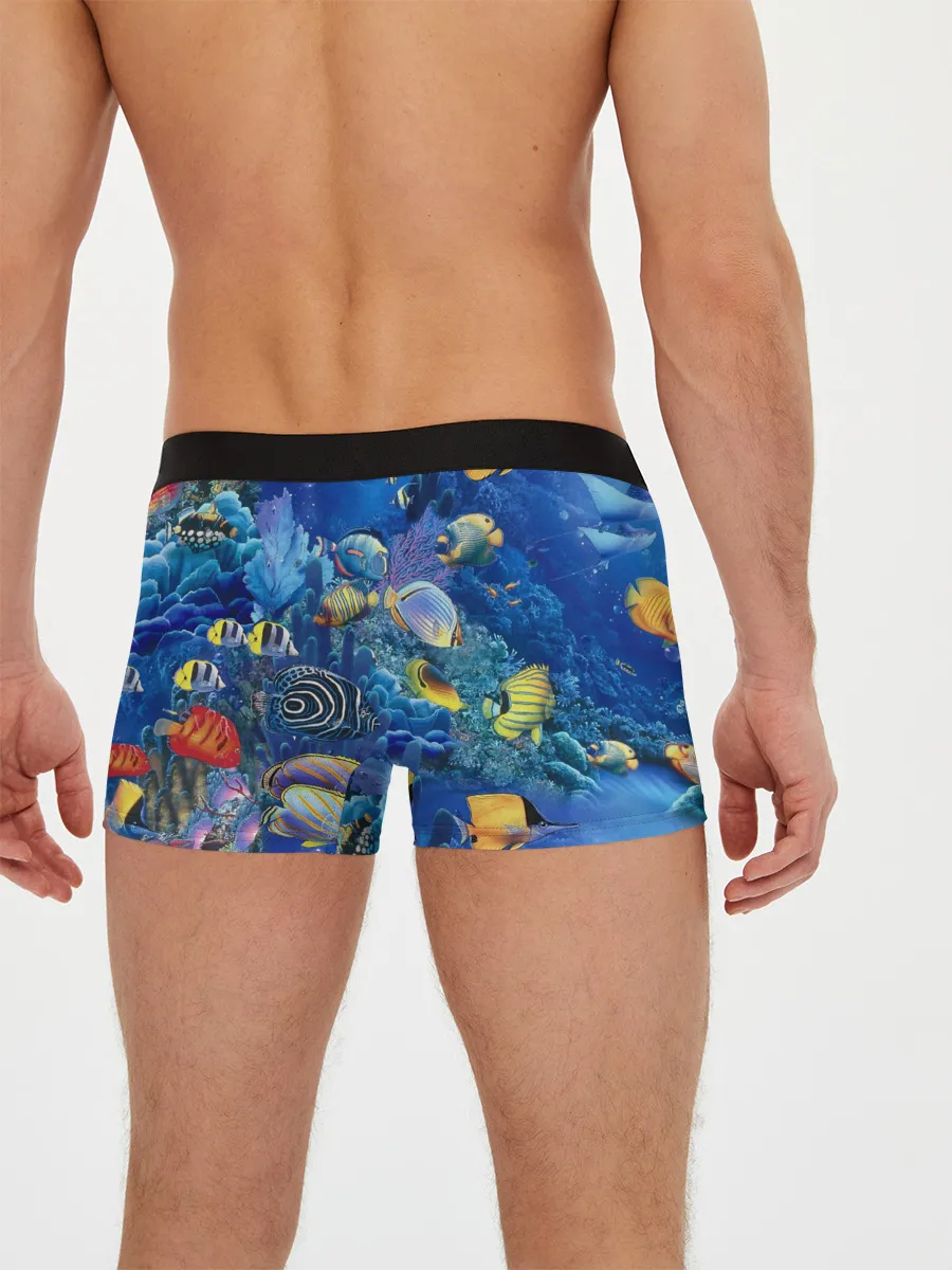 Мужские трусы боксеры / Коралловые рыбки
