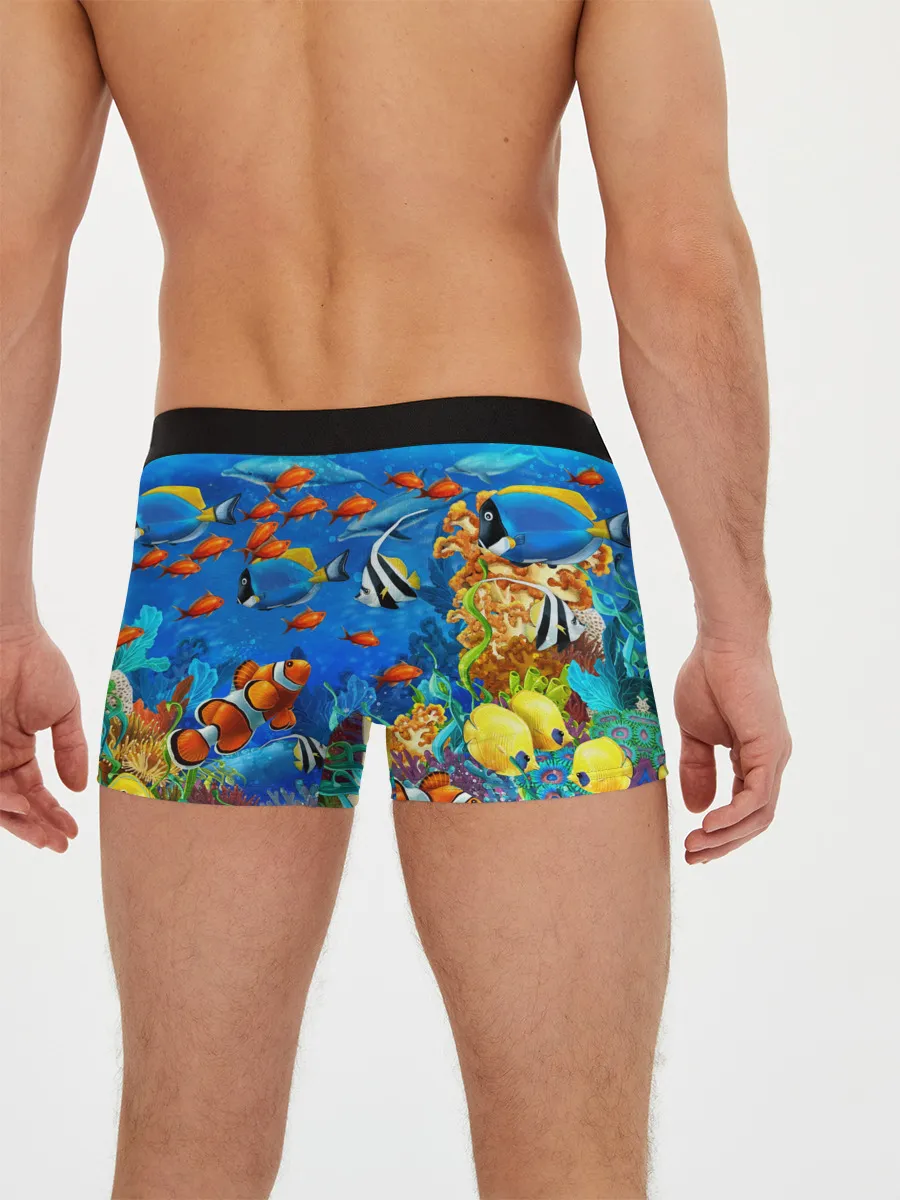 Мужские трусы боксеры / Коралловые рыбки