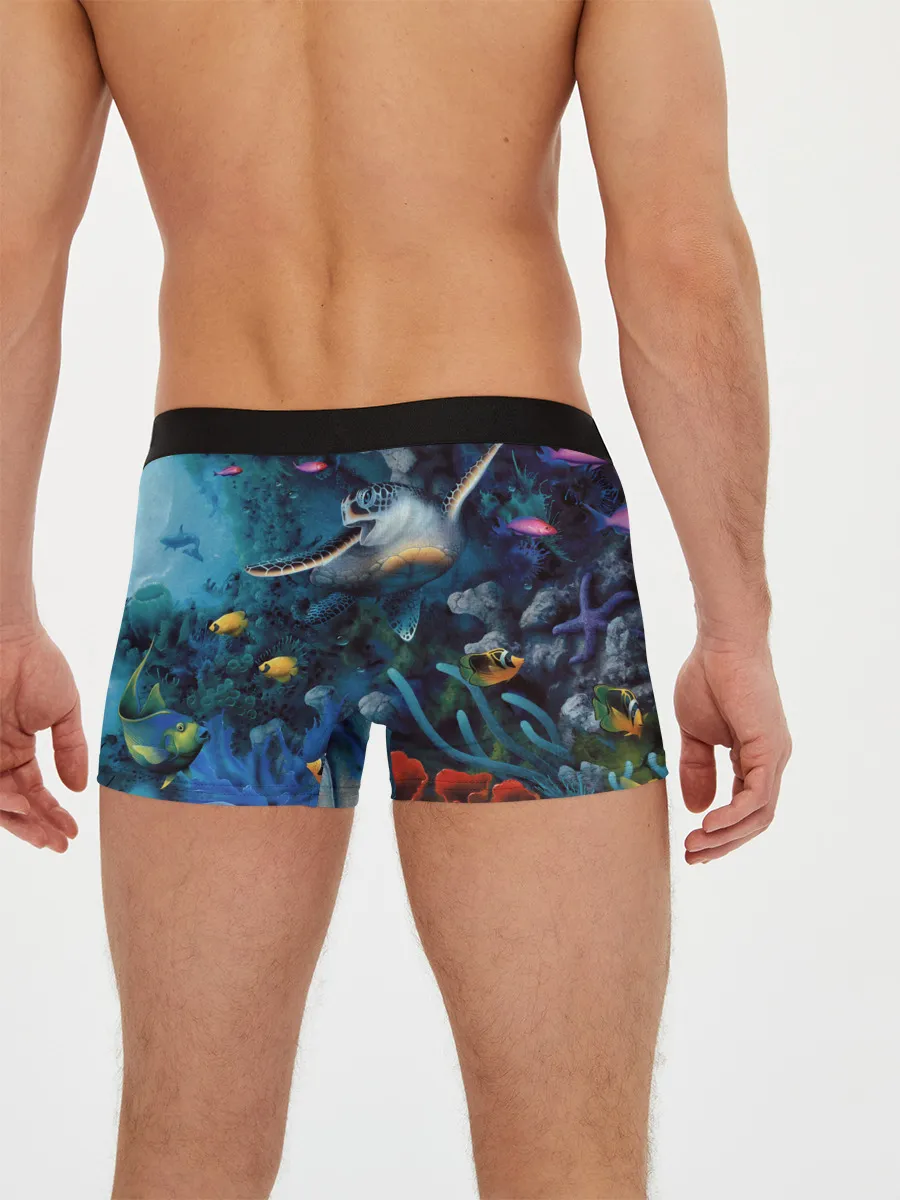 Мужские трусы боксеры / Морская черепаха