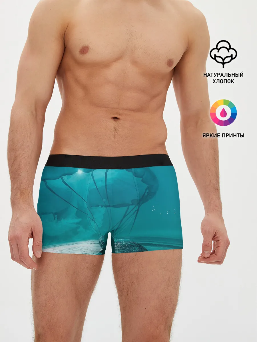 Мужские трусы боксеры / Медуза и черепаха