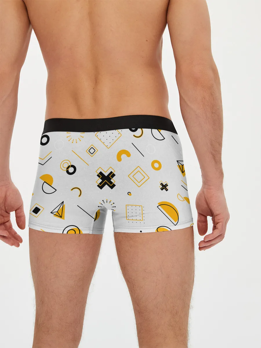 Мужские трусы боксеры / Геометрический узор