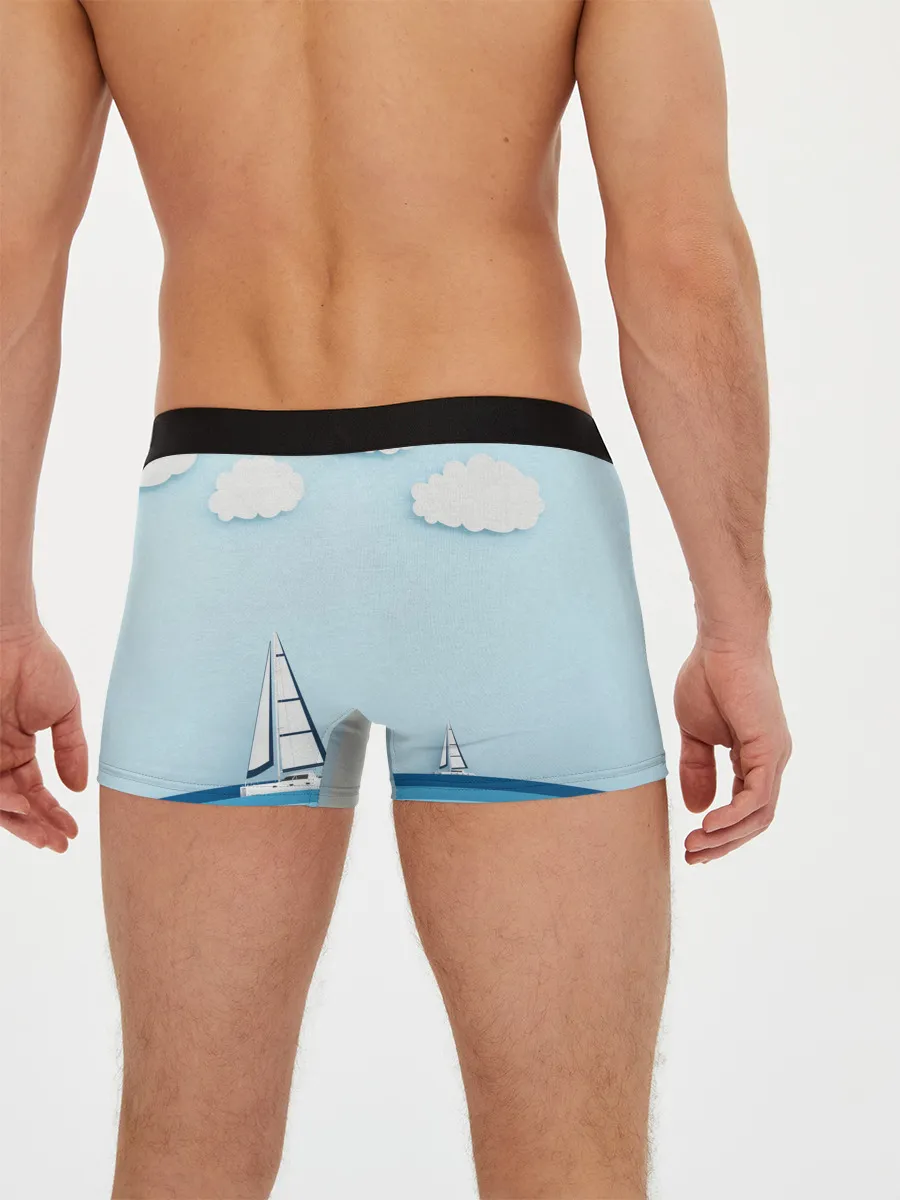 Мужские трусы боксеры / ПАРУСНИКИ | SUMMER