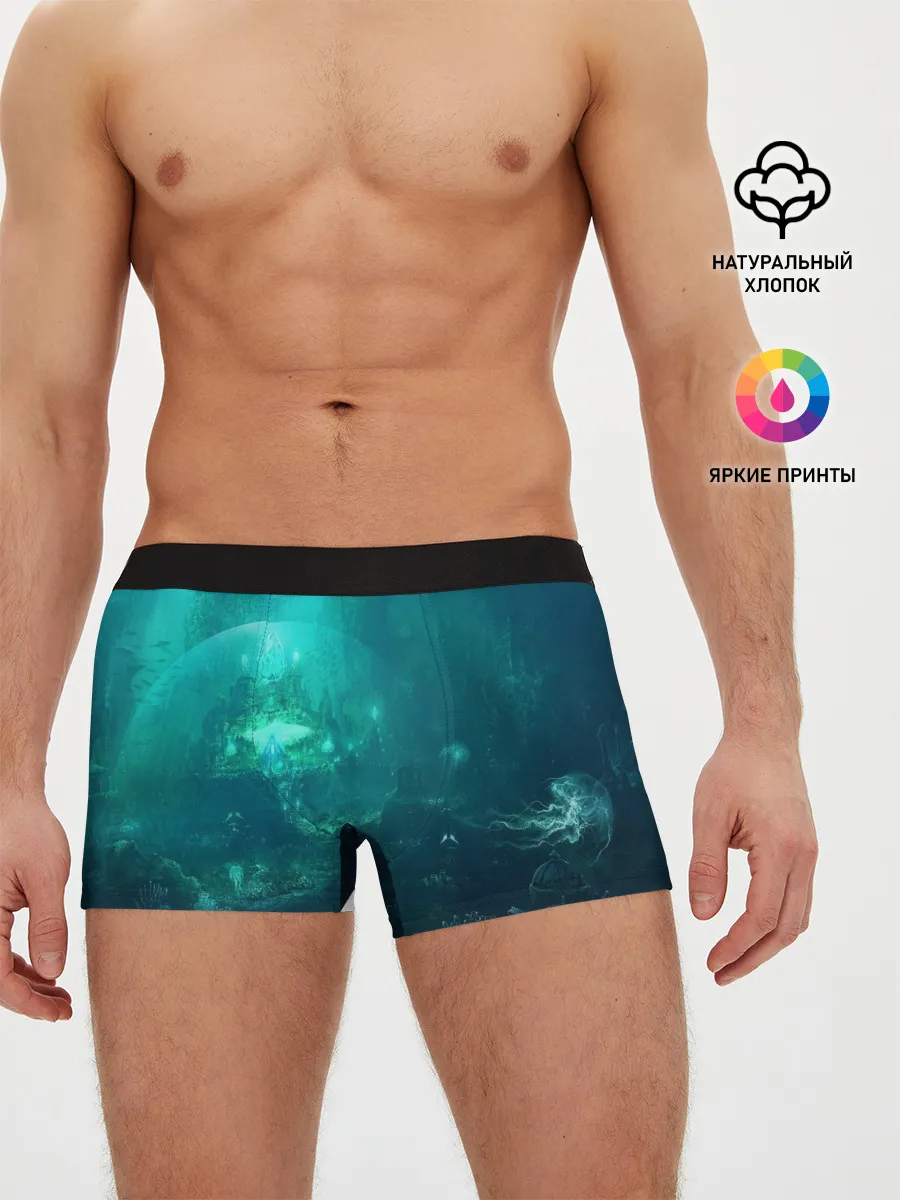 Мужские трусы боксеры / Дно морское