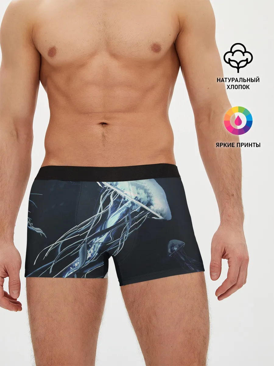 Мужские трусы боксеры / Рисунок медуза