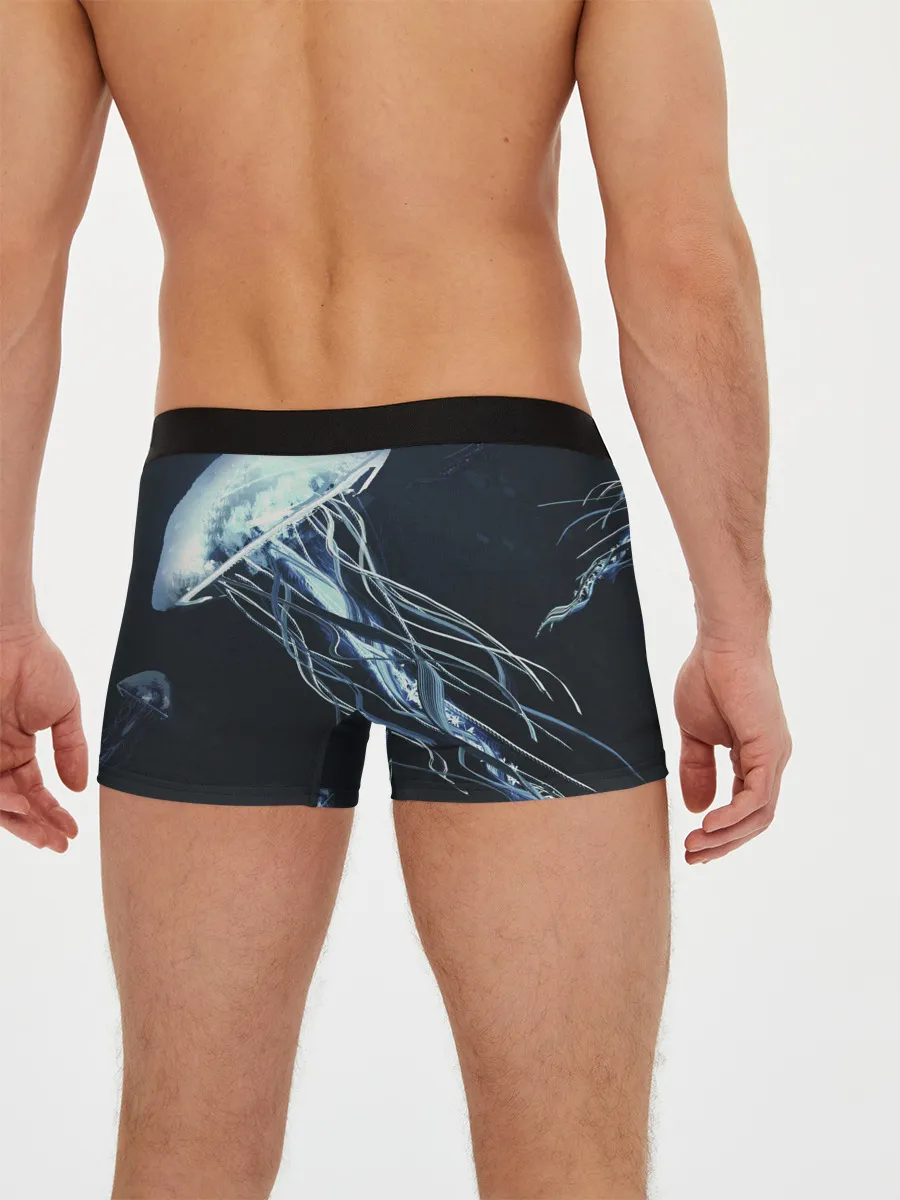Мужские трусы боксеры / Рисунок медуза