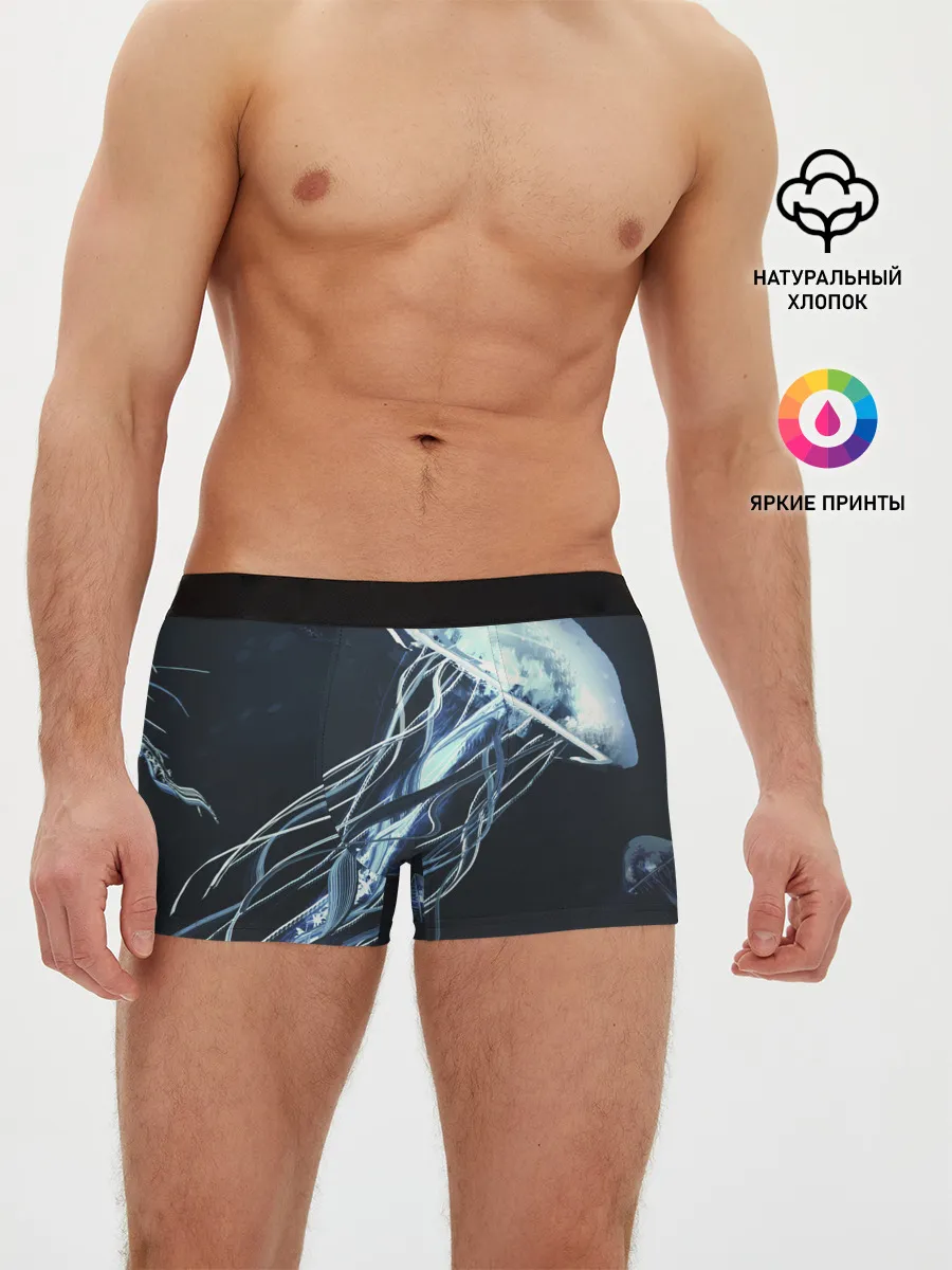 Мужские трусы боксеры / Рисунок медуза