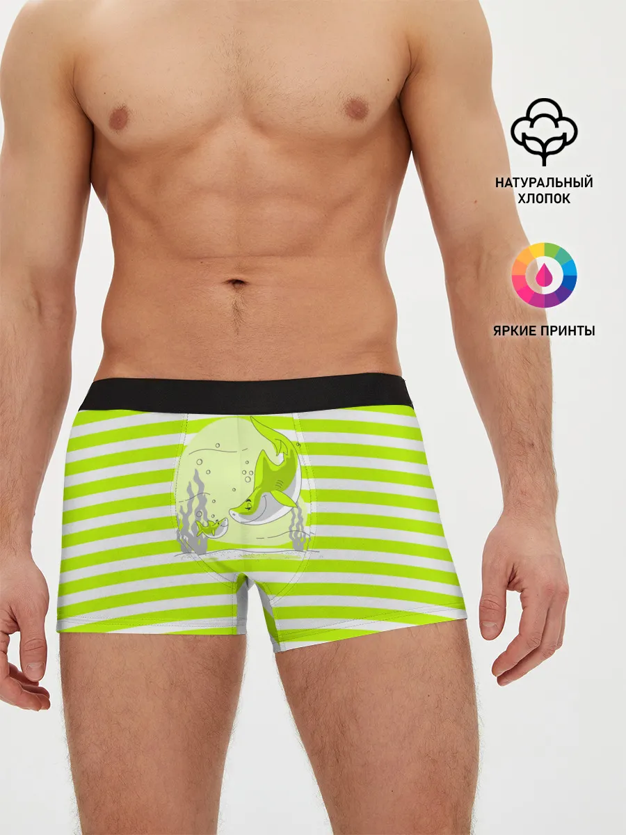 Мужские трусы боксеры / Акула