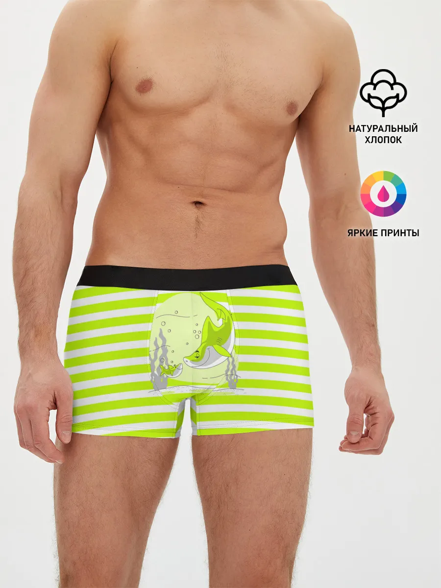 Мужские трусы боксеры / Акула