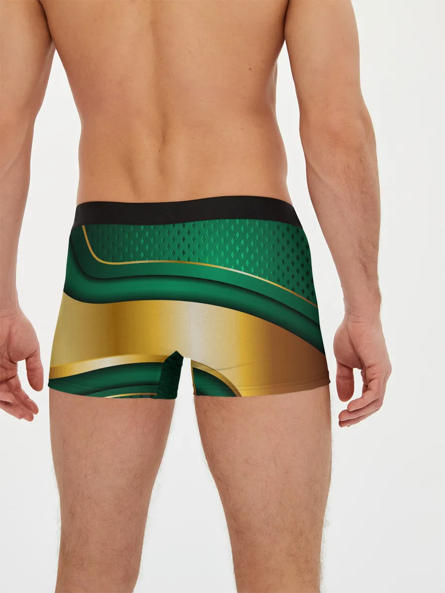 Мужские трусы боксеры / GREEN GOLD 3D