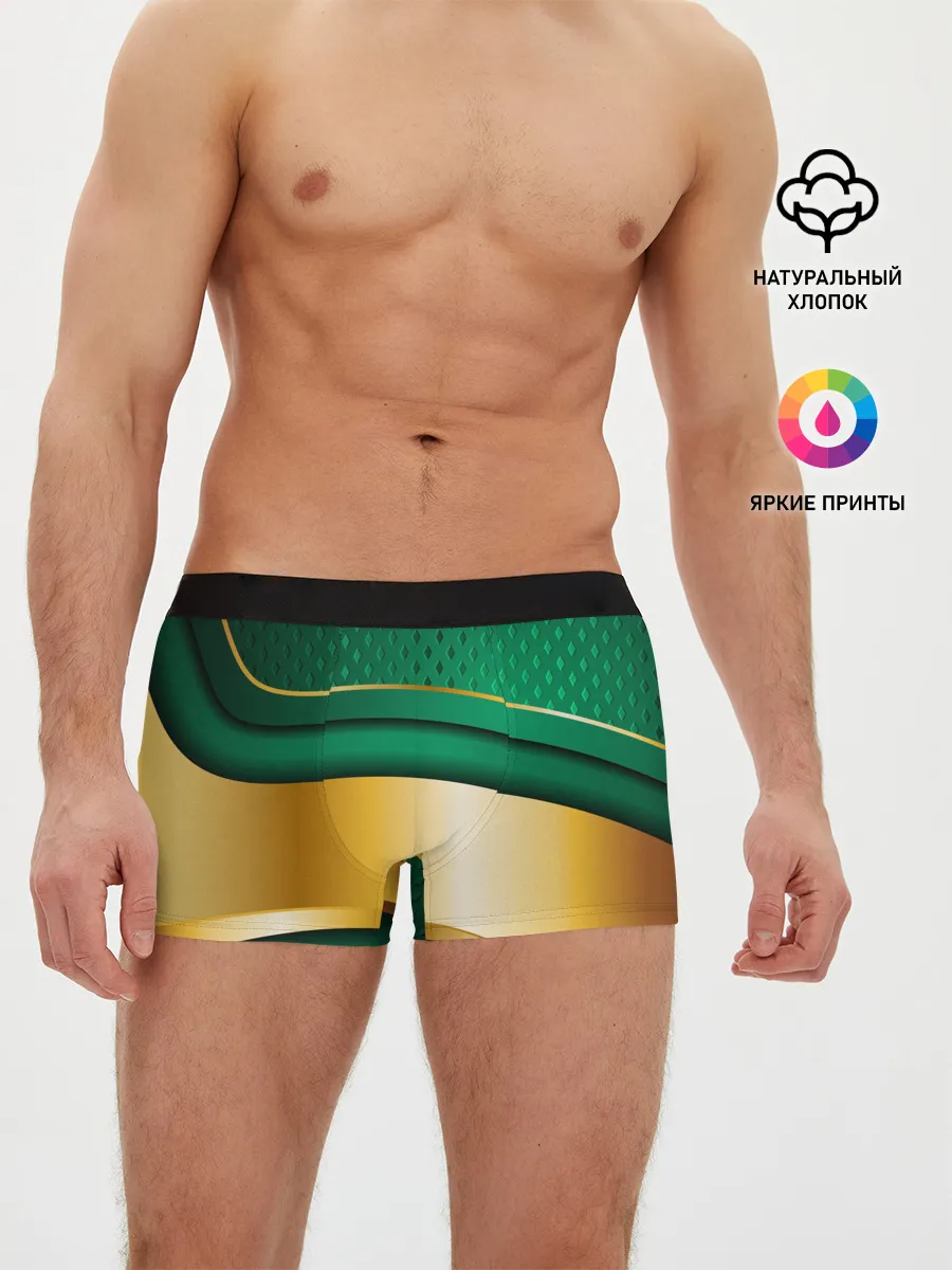 Мужские трусы боксеры / GREEN GOLD 3D