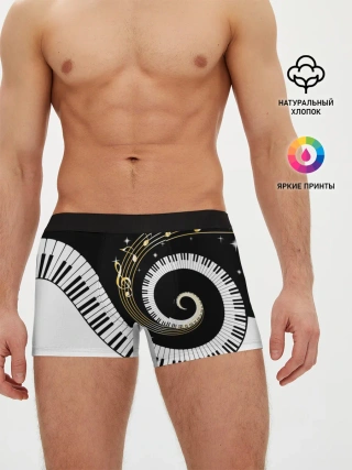 Мужские трусы боксеры / МУЗЫКАЛЬНЫЙ УЗОР
