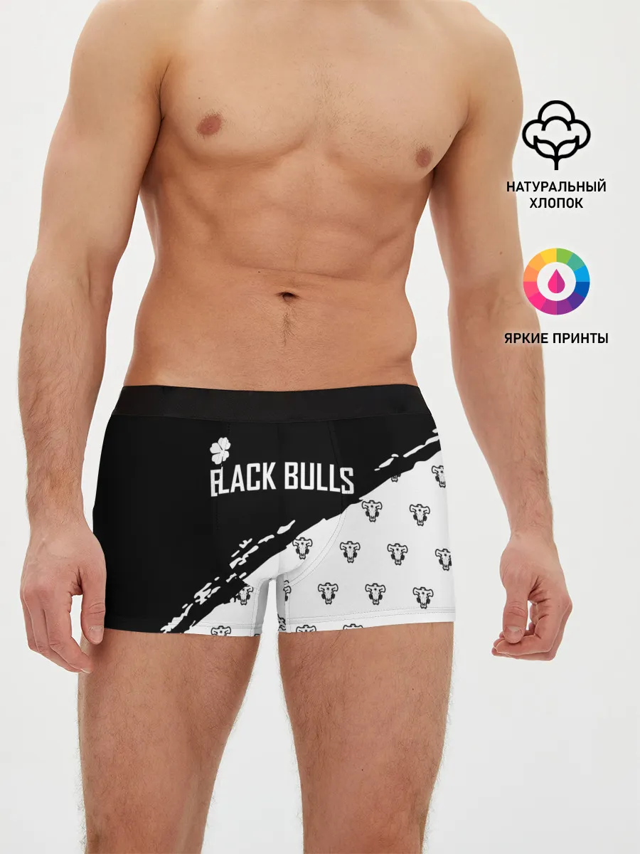 Мужские трусы боксеры / Черные быки | Чёрный клевер