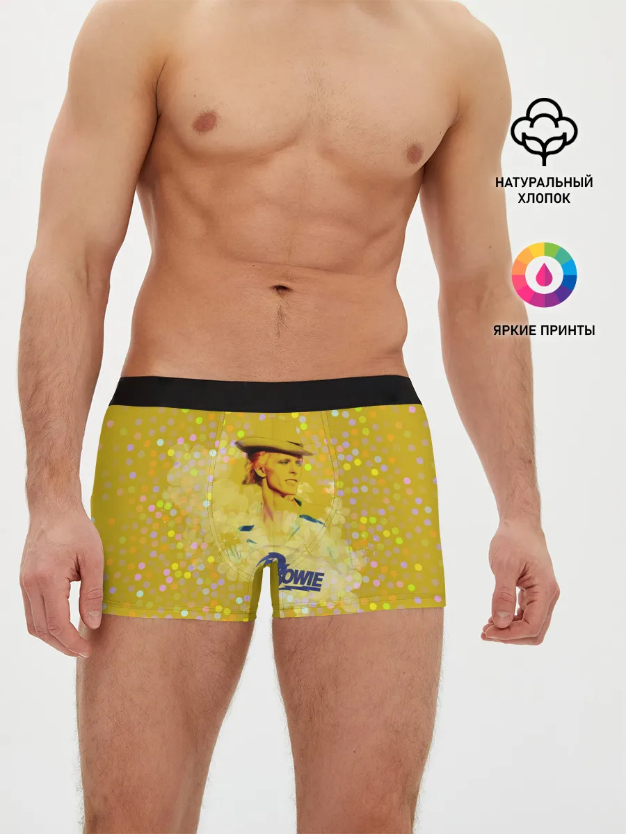 Мужские трусы боксеры / David Bowie Gold Star