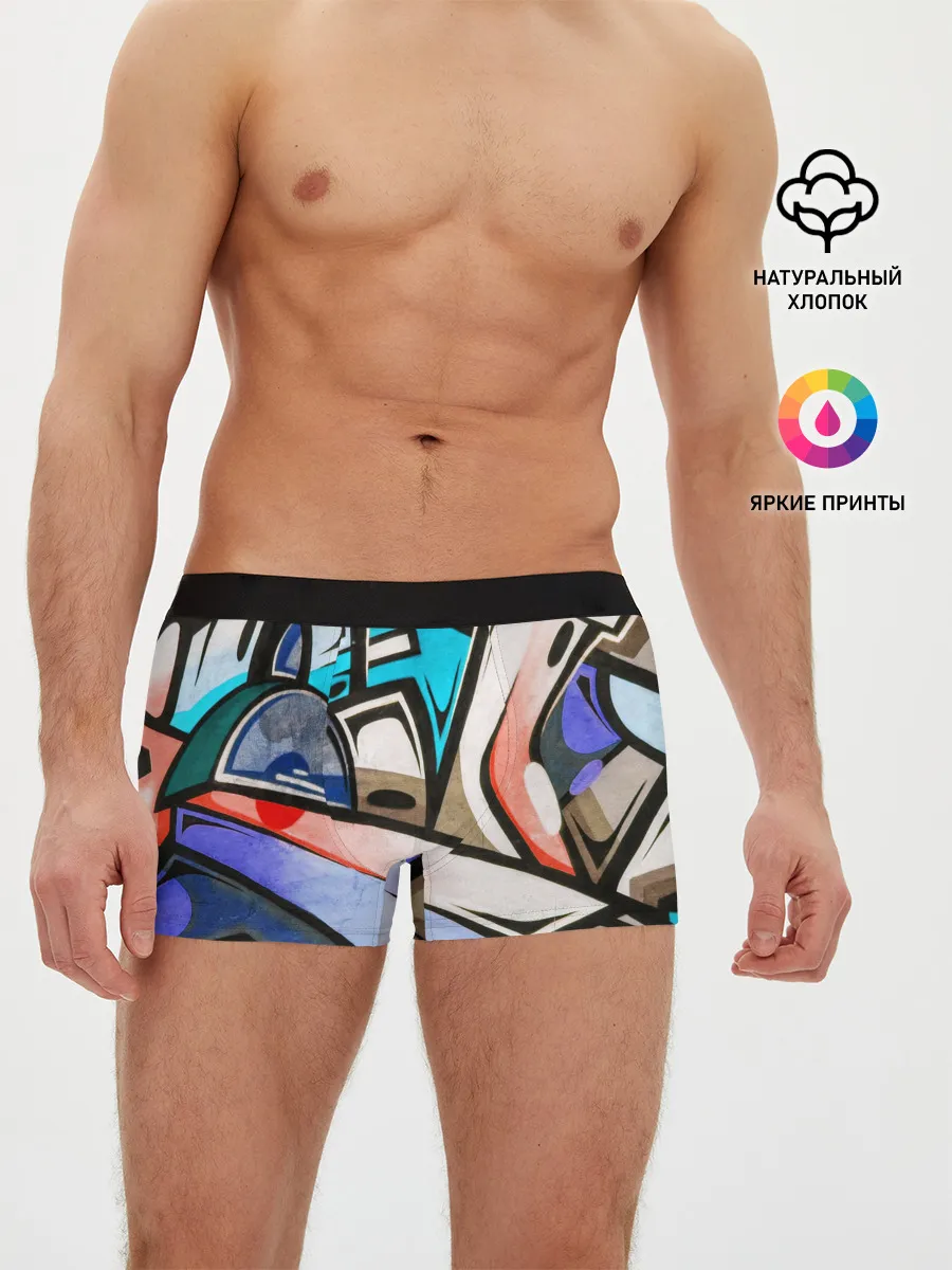 Мужские трусы боксеры / Street Art Graffiti