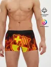 Мужские трусы боксеры / FC BARCELONA / FIRE / ОГОНЬ
