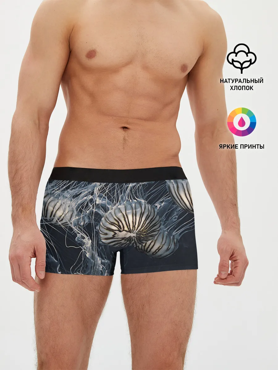 Мужские трусы боксеры / Рисунок медуза