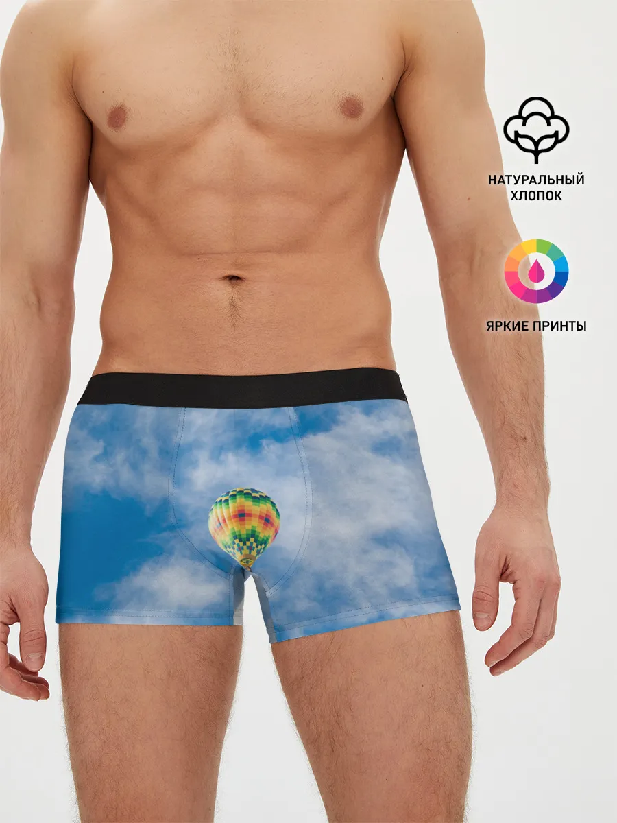 Мужские трусы боксеры / Воздушный шар в небе