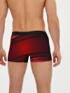 Мужские трусы боксеры / 3D red Абстрактные линии