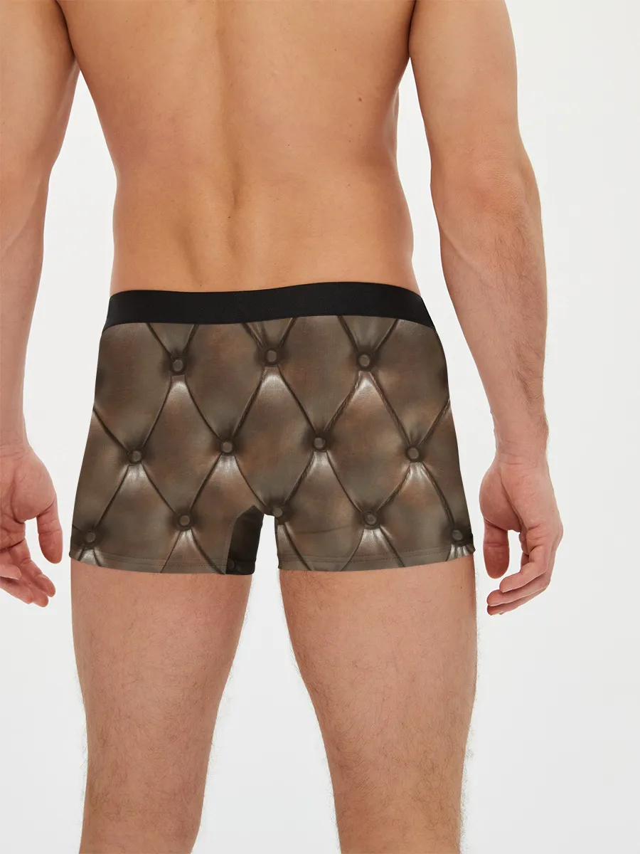 Мужские трусы боксеры / КоЖа в ромбиках