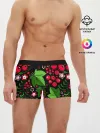 Мужские трусы боксеры / ХОХЛОМА ЛИСТЬЯ И ЯГОДЫ