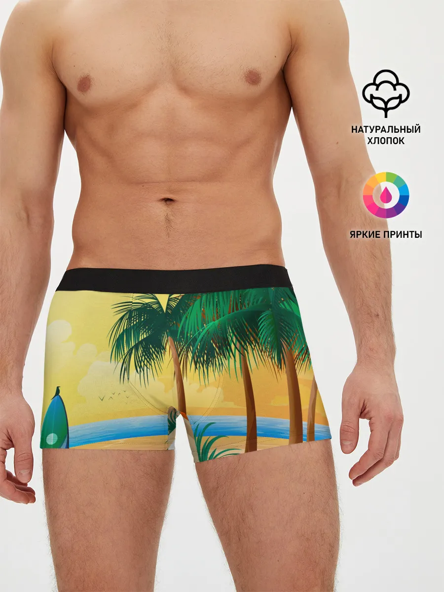 Мужские трусы боксеры / Пляж