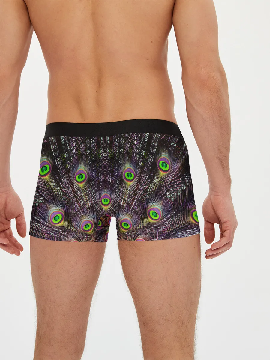 Мужские трусы боксеры / Оперение Павлина