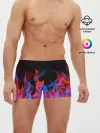 Мужские трусы боксеры / ТРИ ОГНЯ / FIRE / СИНИЙ ОГОНЬ