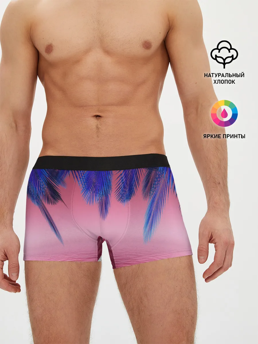 Мужские трусы боксеры / Неоновые Тропики