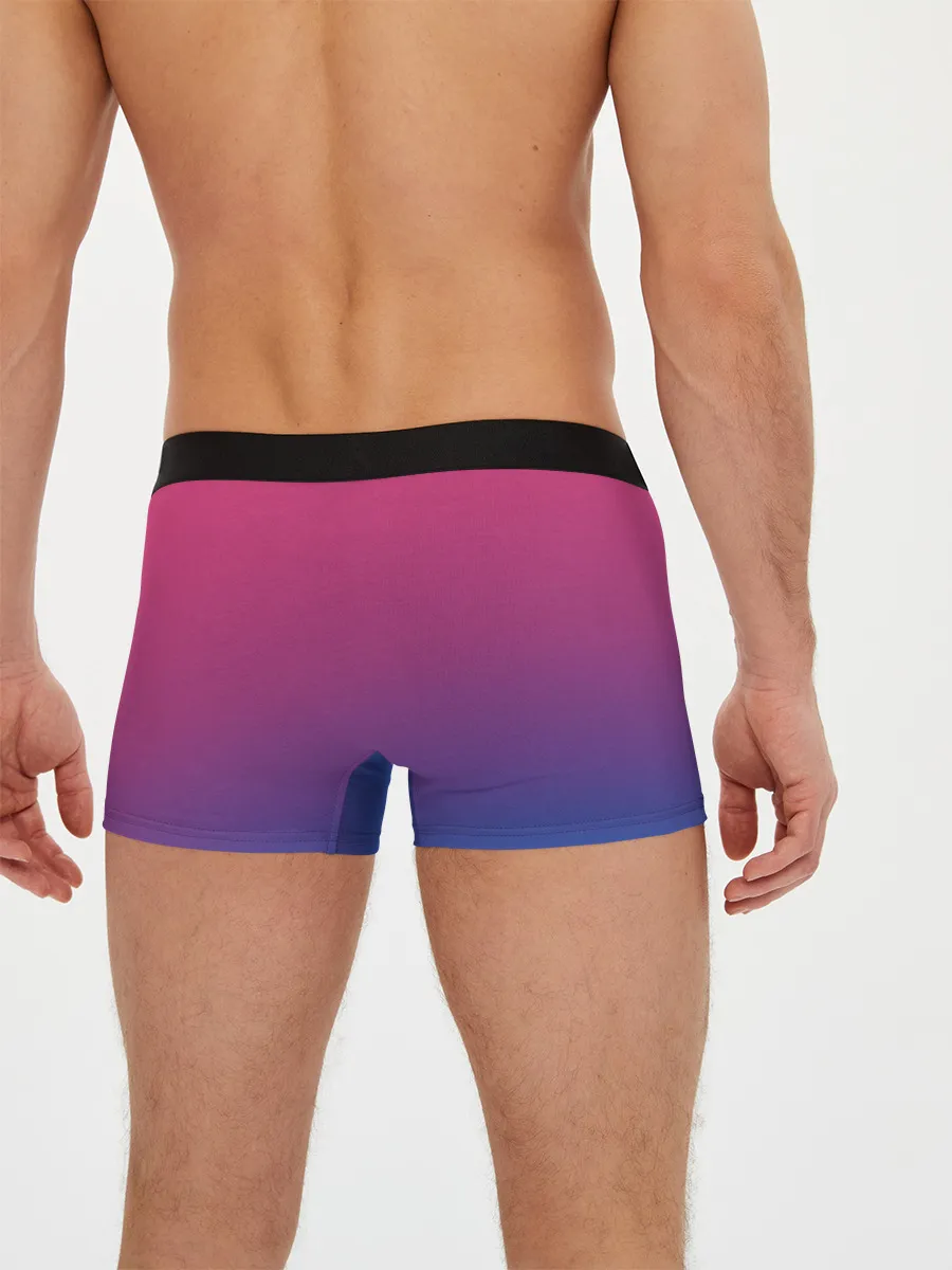 Мужские трусы боксеры / Зеленый и Желтый