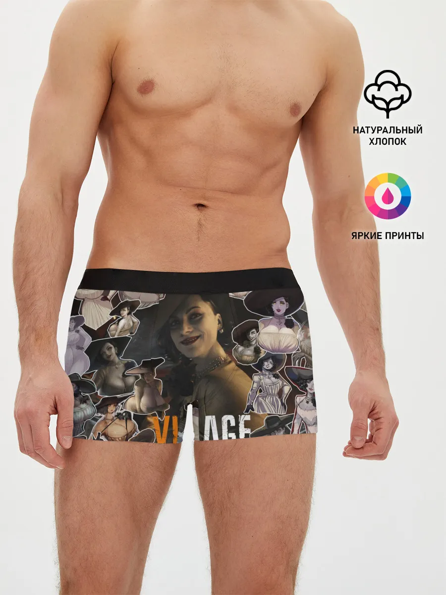 Мужские трусы боксеры / Dimitrescu stikers style