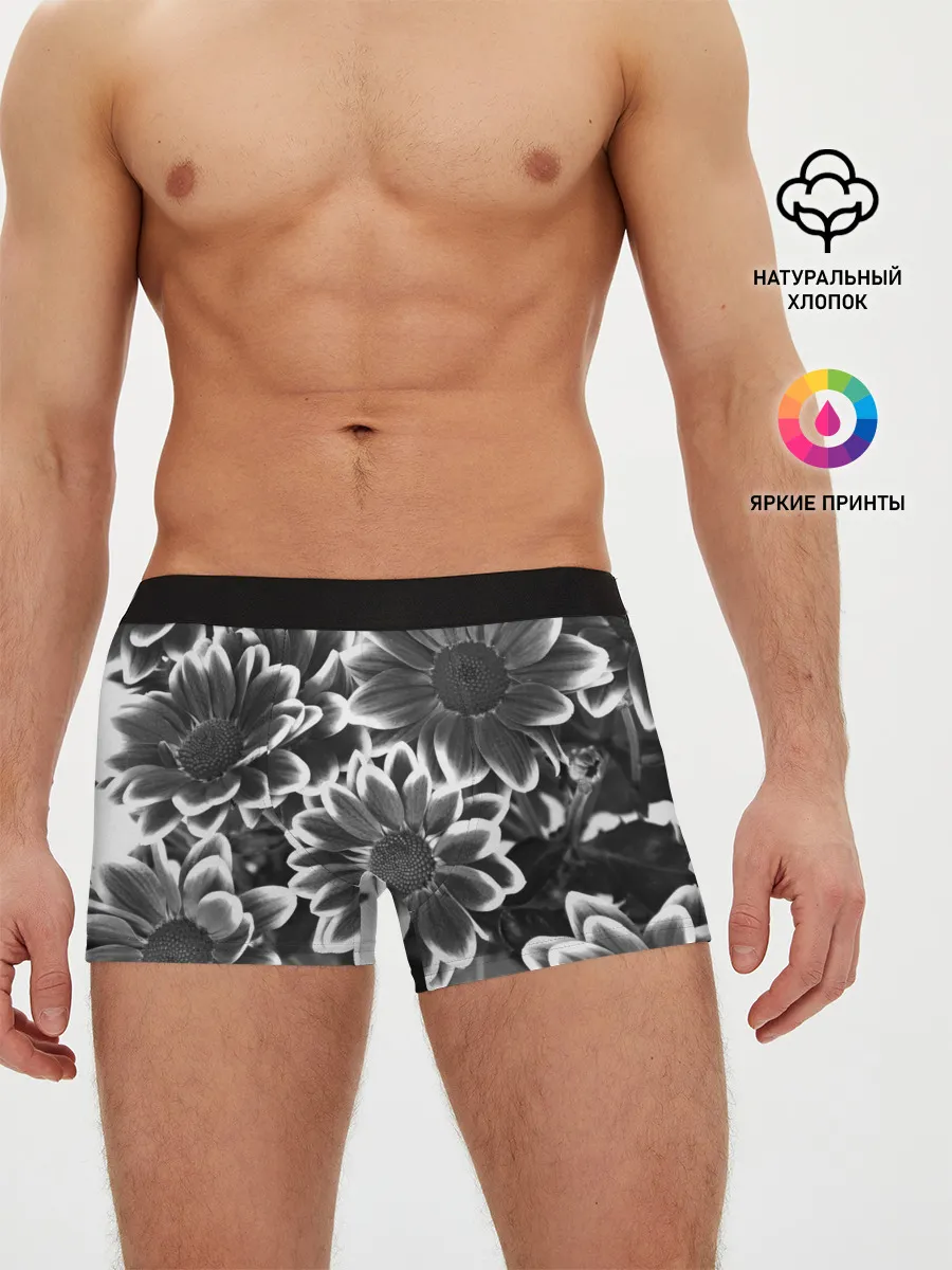 Мужские трусы боксеры / Цветочный Узор